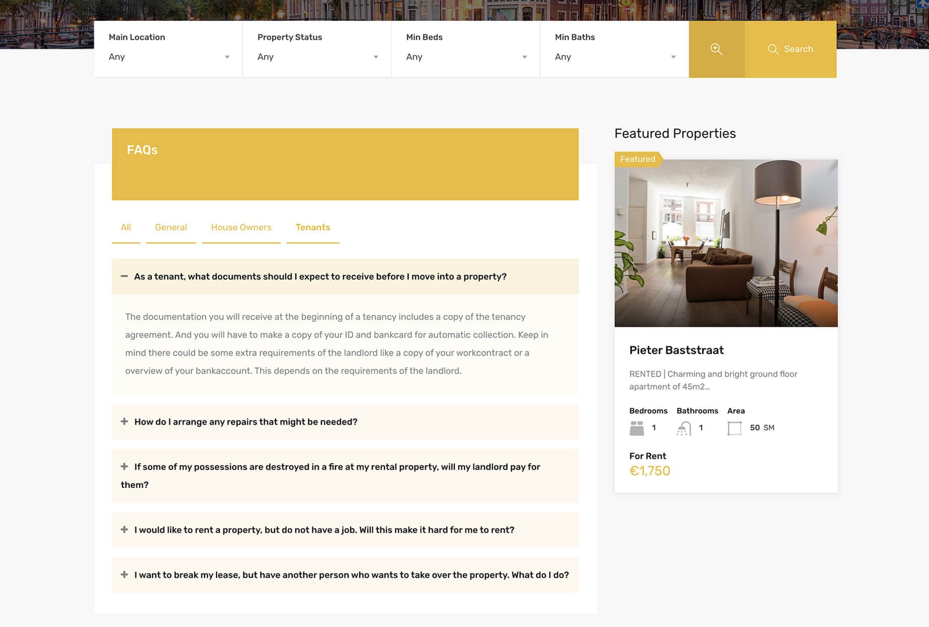 Golden Key Apartments Website Development 07