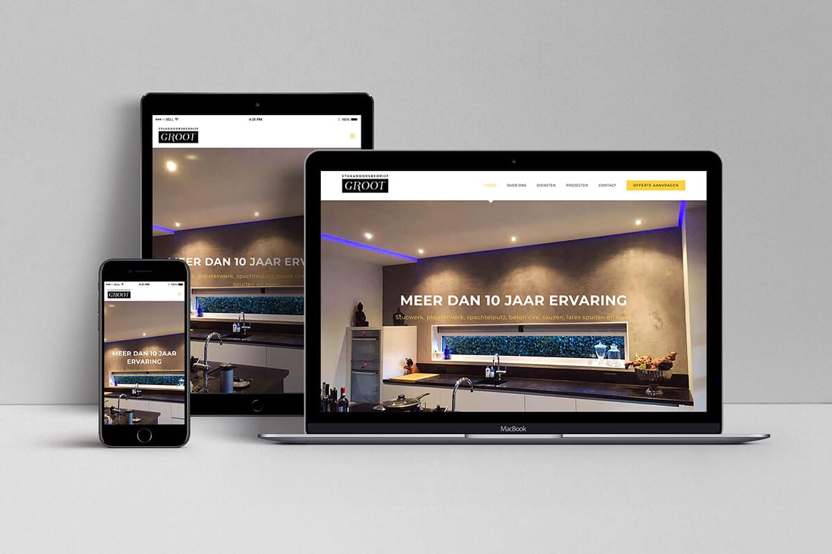 Stukadoorsbedrijf Groot Website Development